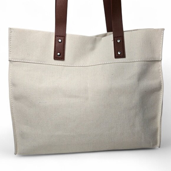 NWT Porter Lane Home Canvas Shoulder Tote Bag Scotland Graphics Shopper Travel - Picture 2 of 8